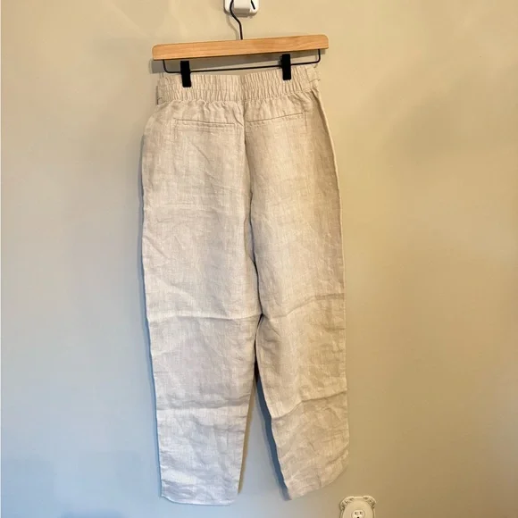 Athleta • NWT Voyager Linen Pant Sz 2 Beige High Rise Pockets Casual Coastal - Picture 9 of 13